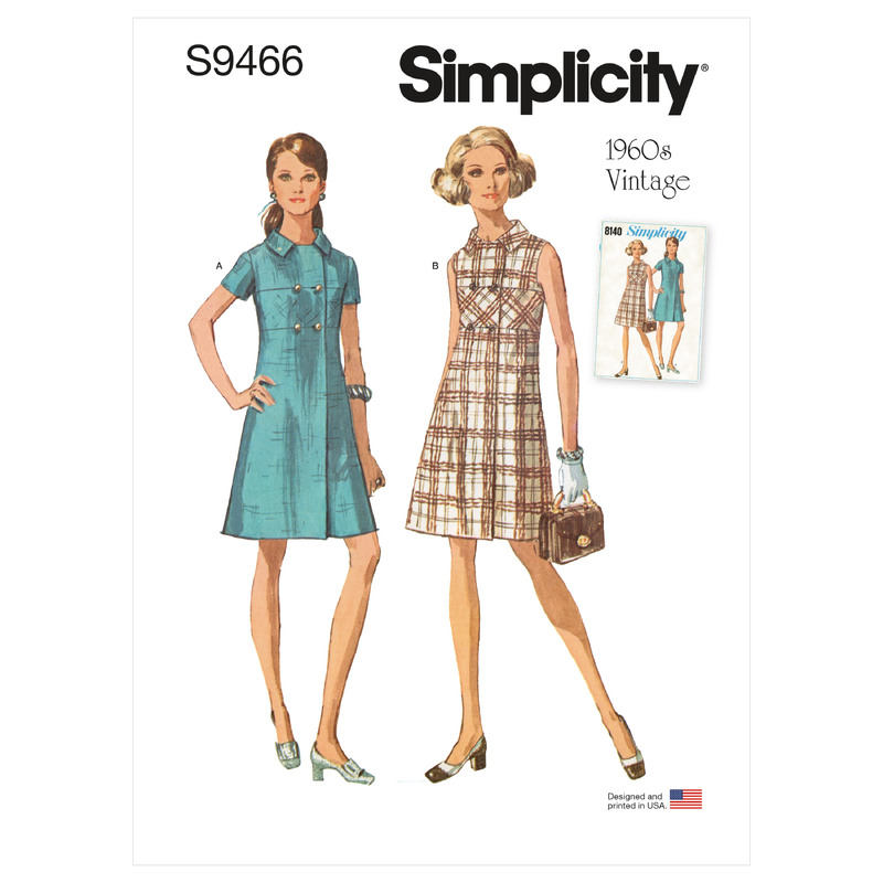 S9466 MISSES' DRESS Simplicity Sewing Pattern 9466