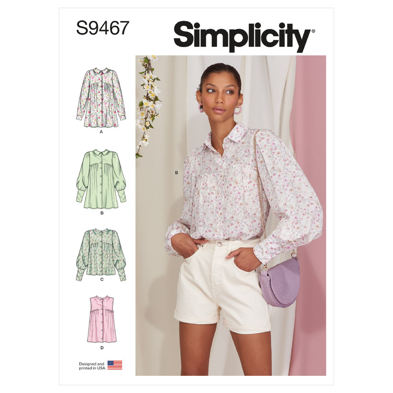 S9467 MISSES' TOPS Simplicity Sewing Pattern 9467