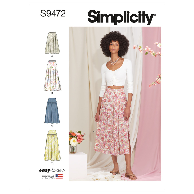 S9472 MISSES' SKIRTS Simplicity Sewing Pattern 9472