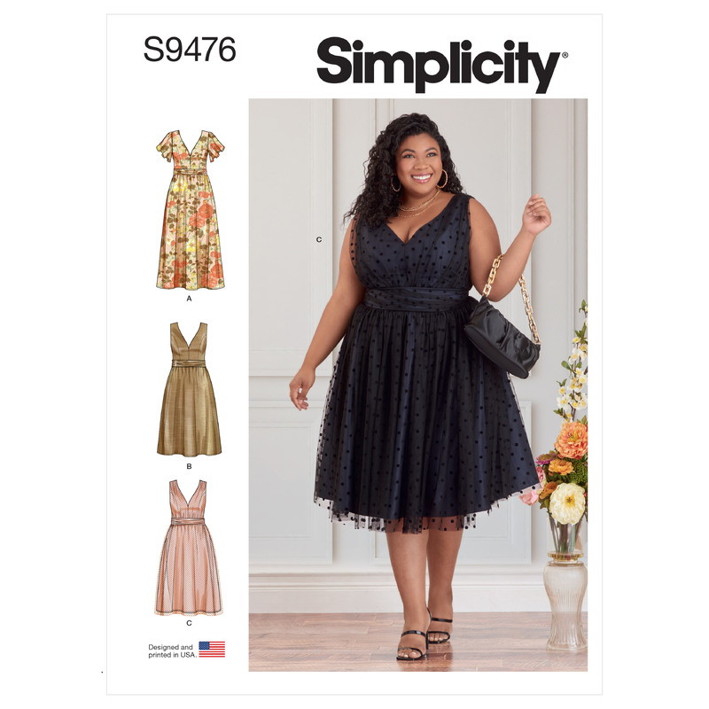 S9476 WOMEN'S DRESSES Simplicity Sewing Pattern 9476