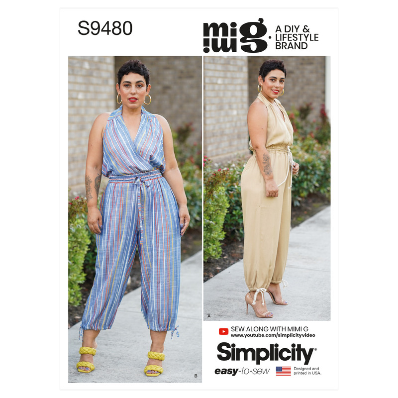 S9480 MISSES' JUMPSUIT Simplicity Sewing Pattern 9480