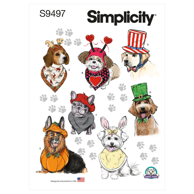 S9497 PET ACCESSORIES Simplicity Sewing Pattern 9497