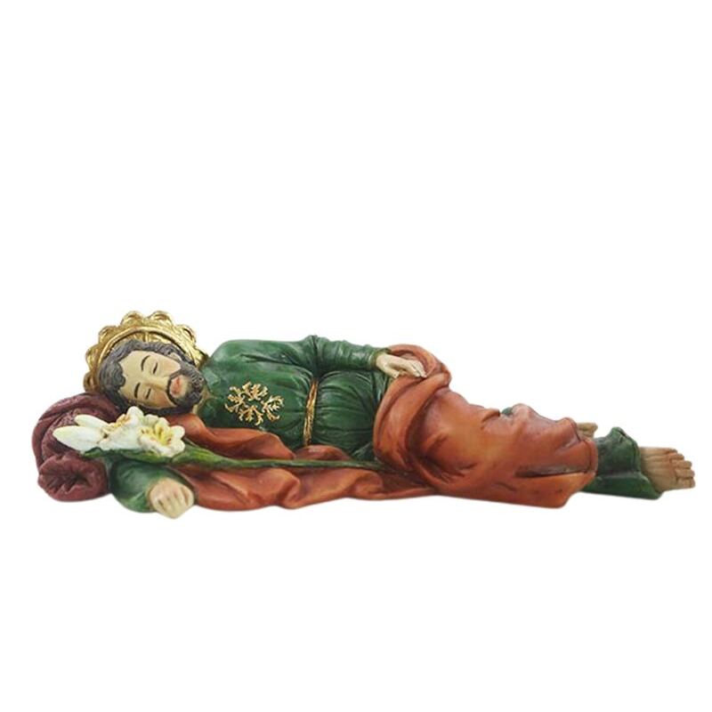 SAINT JOSEPH SLEEPING Statue, 200mm (8") Long Resin