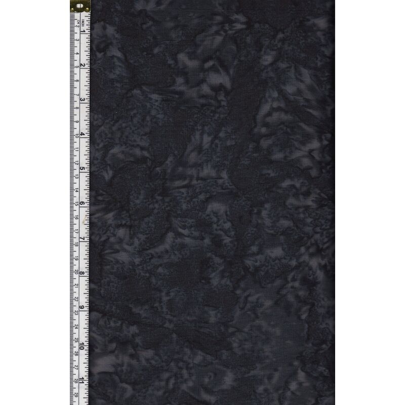 Batik Australia Tonal Batiks T-BLACK, 110cm Wide, Tone on Tone 56cm REMNANT