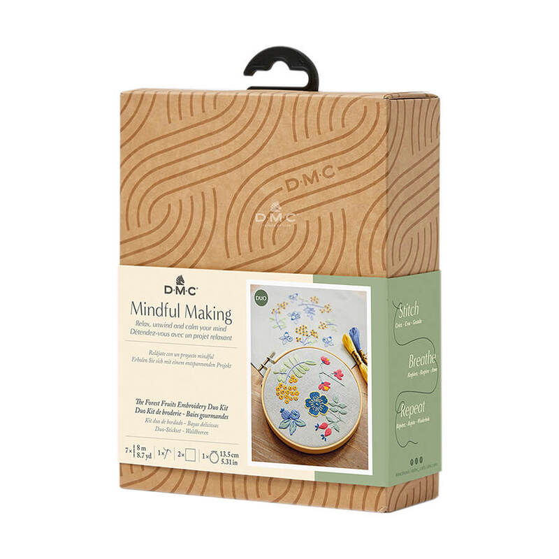 The Forest Fruits Embroidery Duo Kit, DMC Mindful Making TB165