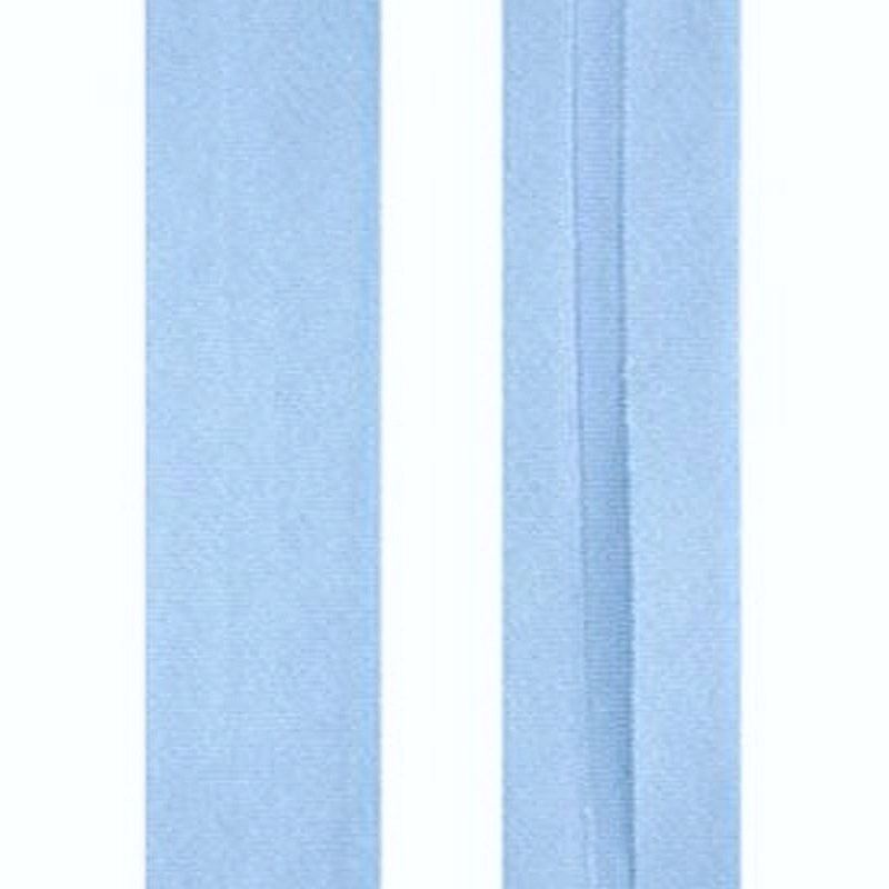 BABY BLUE 12mm Cotton Bias Binding Single Folded x 10 Metres