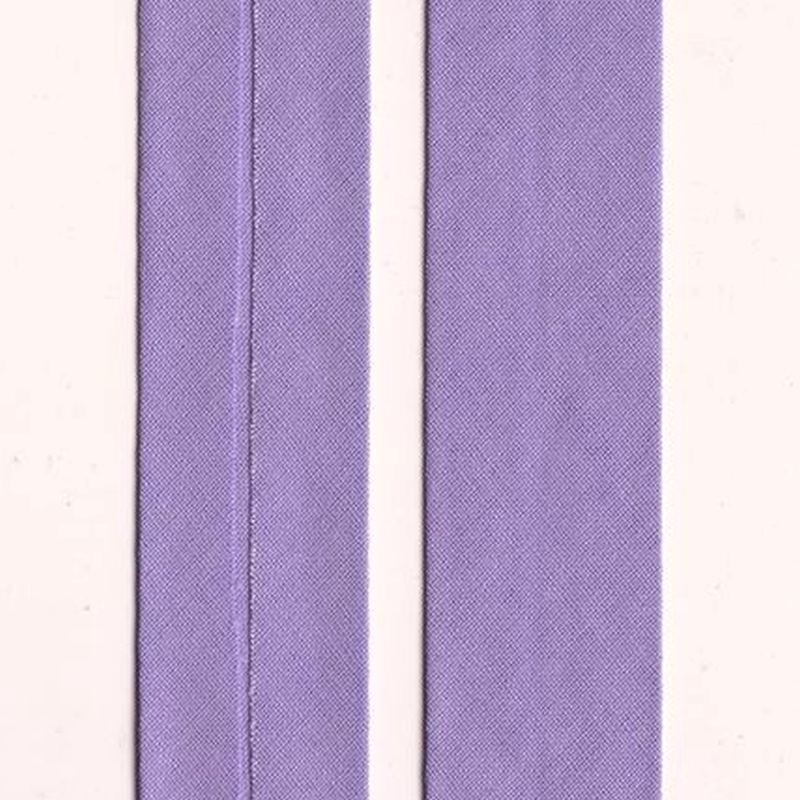 LILAC 12mm Cotton Bias Binding Single Folded x 10 Metres