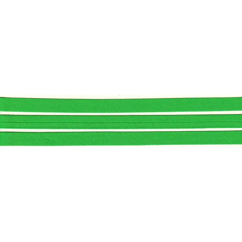 LIME 12mm Cotton Bias Binding Single Folded, by the Metre