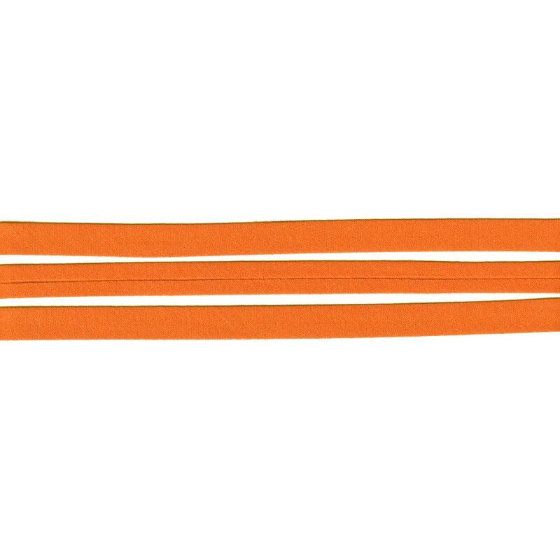 ORANGE 12mm Cotton Bias Binding Single Folded, by the Metre