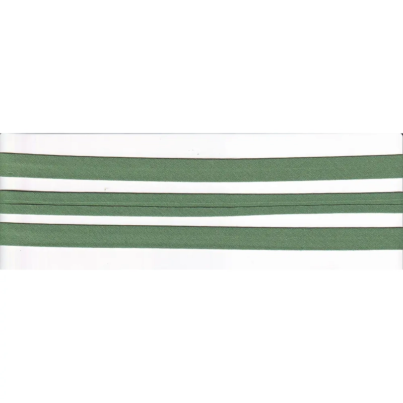 SEAWEED (SAGE) 12mm Cotton Bias Binding Single Folded, by the Metre