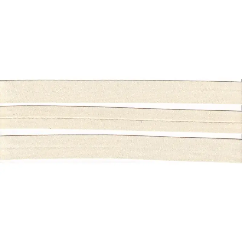 CREAM 20mm Cotton Bias Binding Single Folded, by the Metre