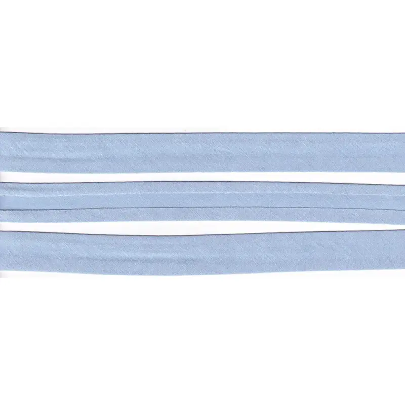 LIGHT BLUE "Factory Seconds" 20mm Cotton Bias Binding Single Folded, by the Metre