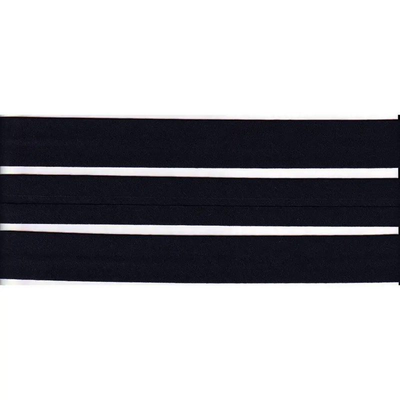 BLACK 25mm Cotton Bias Binding Single Folded, by the Metre