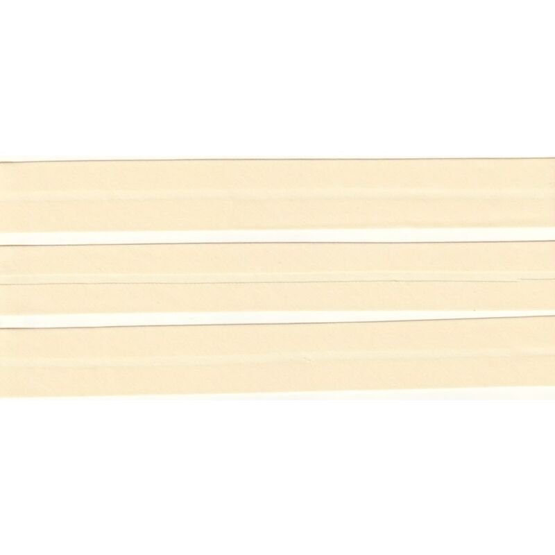 CREAM 25mm Cotton Bias Binding Single Folded, by the Metre