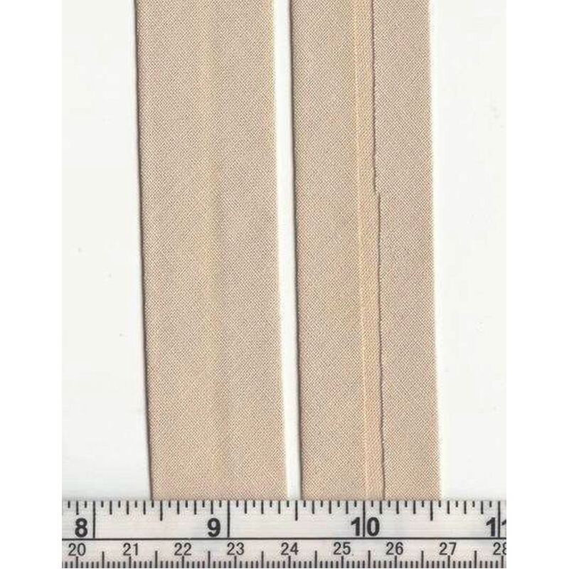 Cotton Bias Binding, 25mm Single Folded, DARK SAND Per 5m Pack