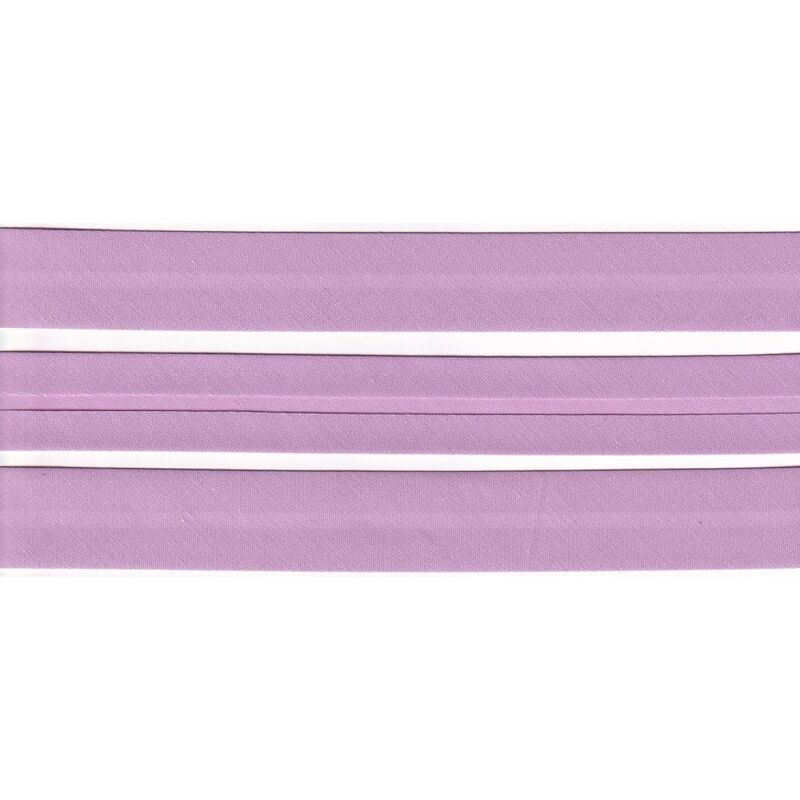 MAUVE 25mm Cotton Bias Binding Single Folded, by the Metre