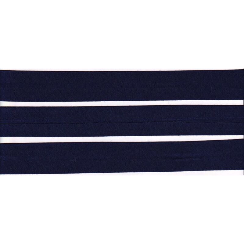 NAVY 25mm Cotton Bias Binding Single Folded, by the Metre