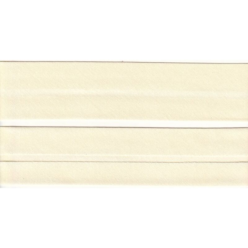 CREAM 50mm Cotton Bias Binding Single Folded, By The Metre