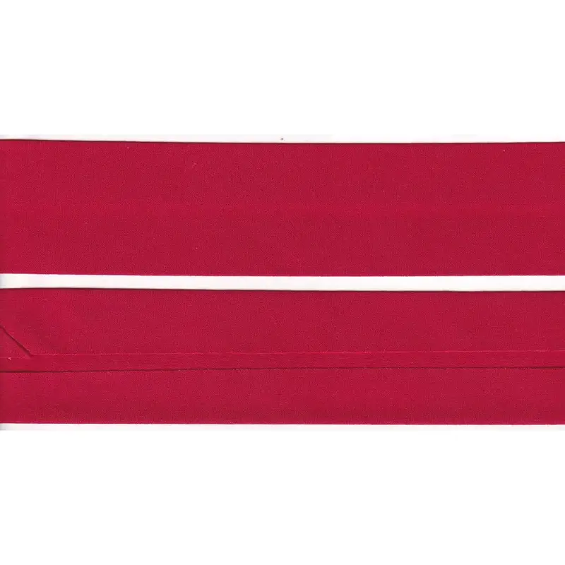 RED 50mm Cotton Bias Binding Single Folded, By The Metre