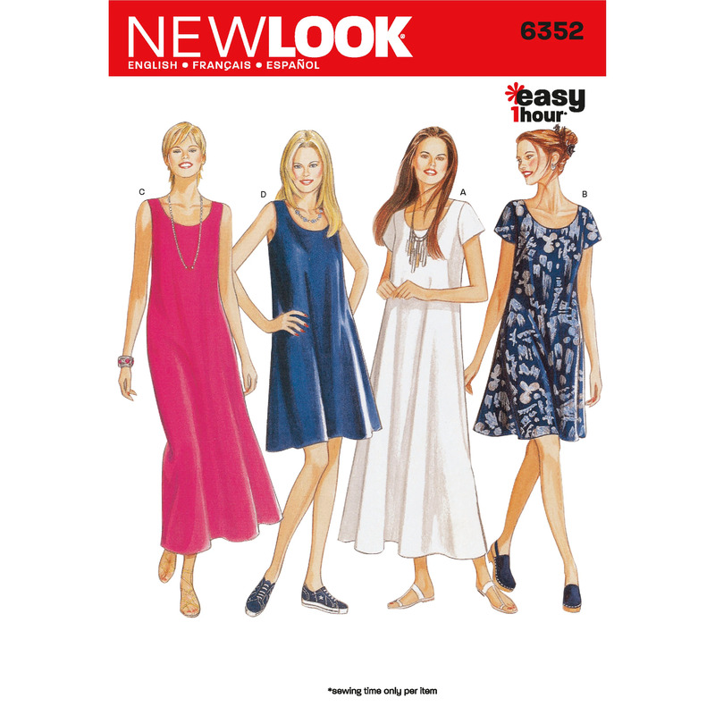 New Look Sewing Pattern 6352 Misses' Dresses