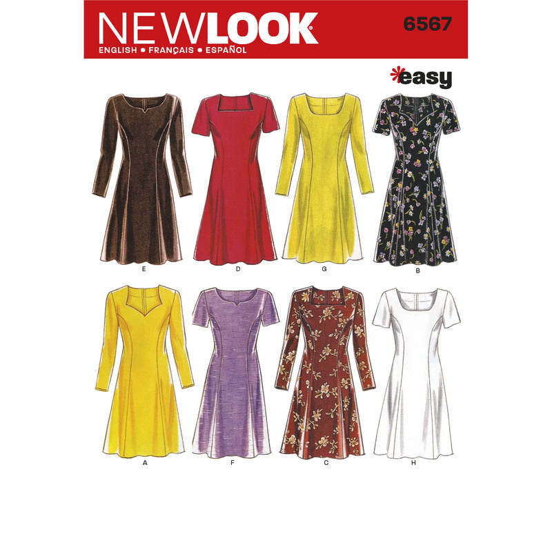 New Look Sewing Pattern 6567 Misses' Dresses