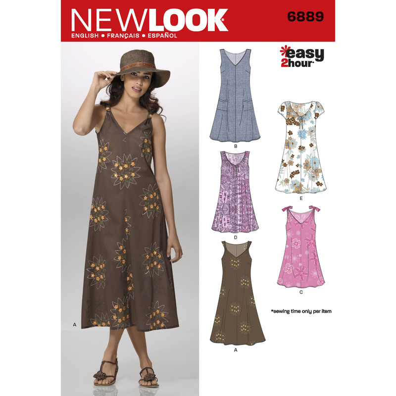 New Look Pattern 6889 Misses' Dresses