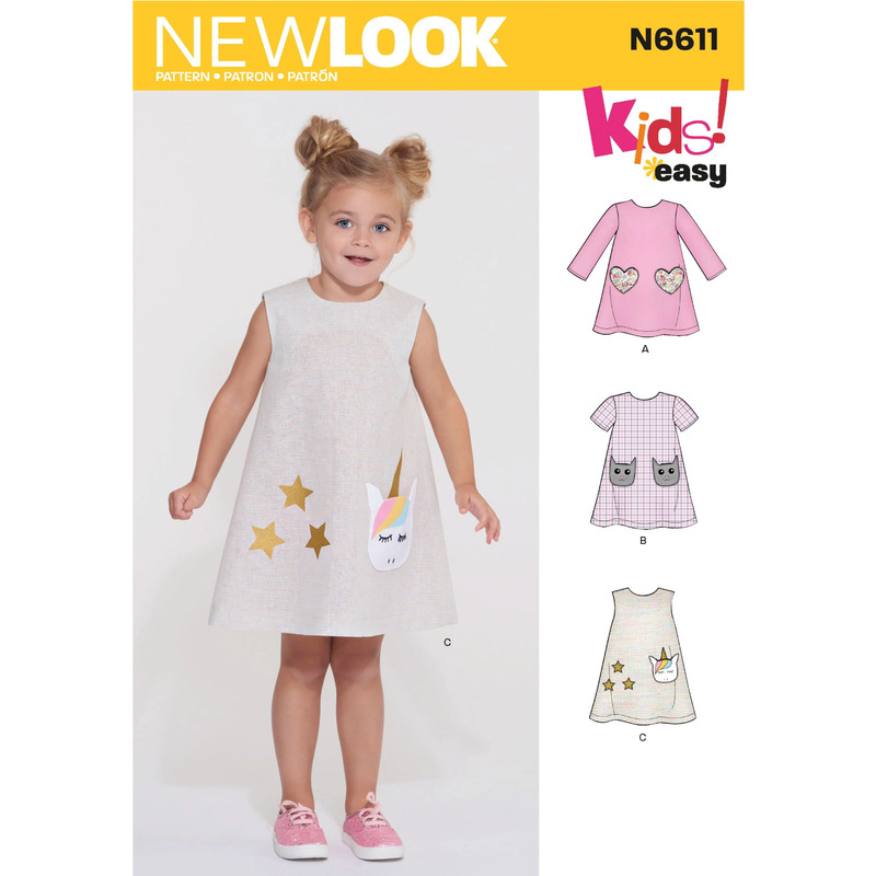 New Look Sewing Pattern N6611 Children's Novelty Dress