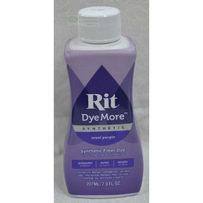 RIT Liquid Fabric Dye, DyeMore Synthetic Dye, 207ml ROYAL PURPLE