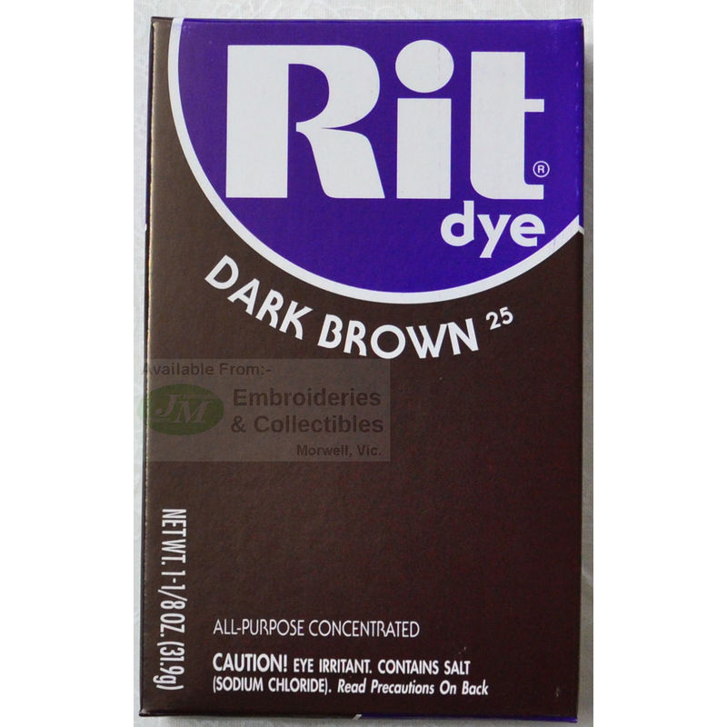 Rit All Purpose Powder Dye, Dark Brown, 1-1/8 oz