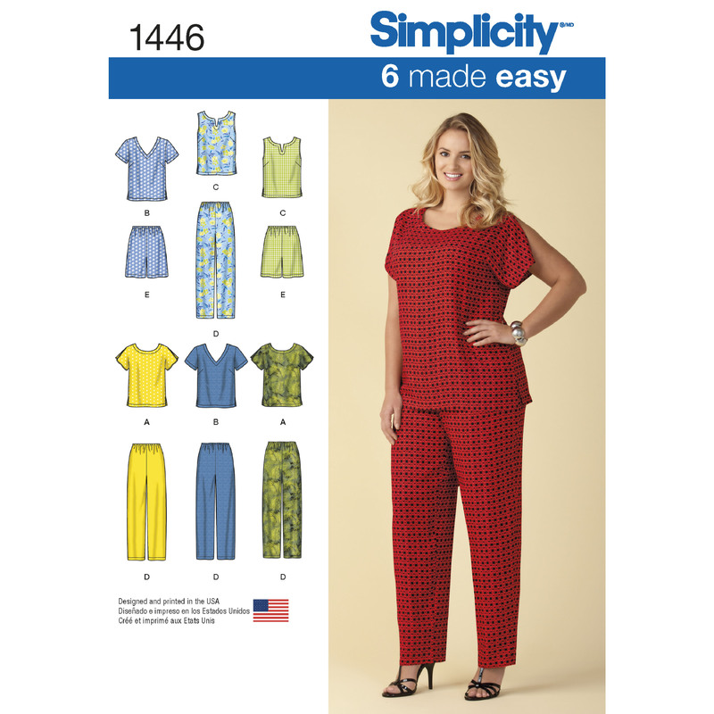 Simplicity 7092 Pants, Shorts Size: A XS-S-M-L-XL Uncut Sewing Pattern