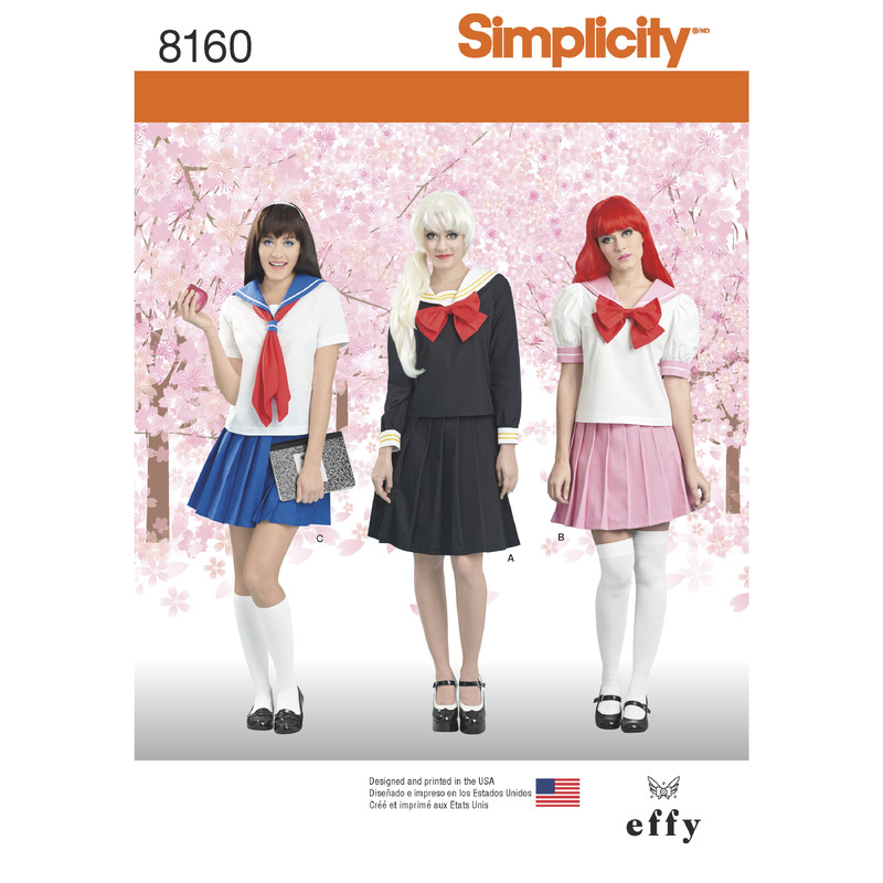 Simplicity Pattern 8160 Effy Sews Cosplay Women's Costume Simplicity Sewing Pattern 8160