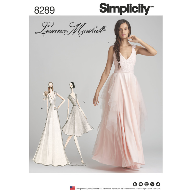 Simplicity Pattern 8289 Women's Special Occasion Dresses Simplicity Sewing Pattern 8289