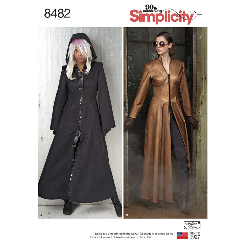 Pattern 8482 Msses' Costume Coats Simplicity Sewing Pattern 8482