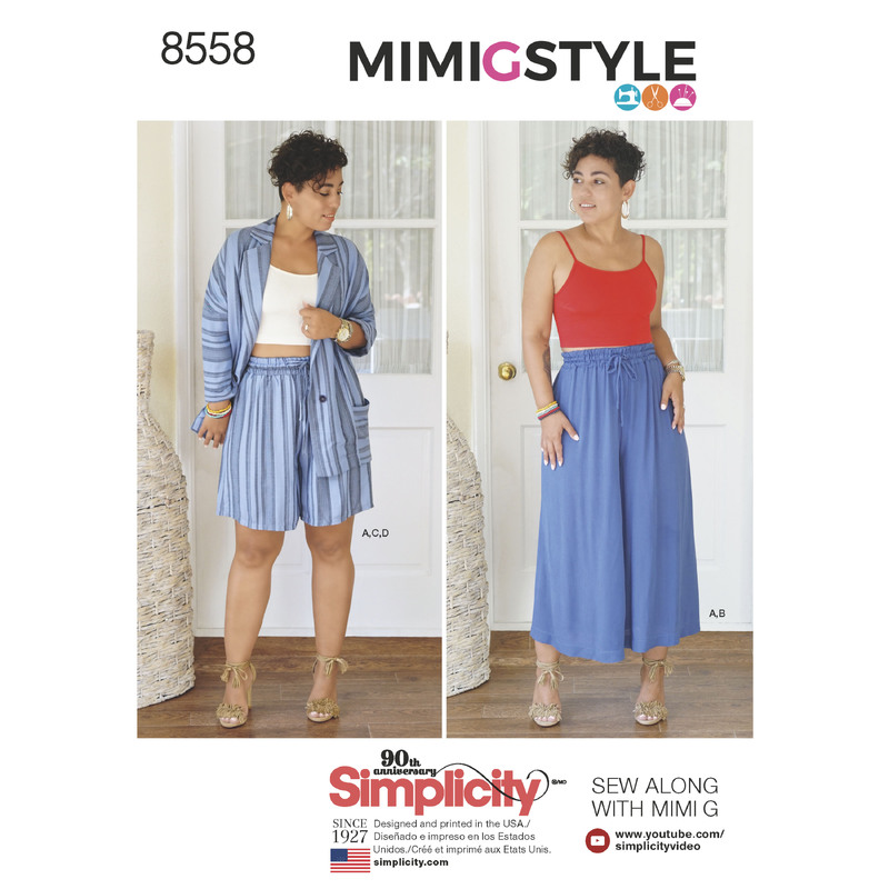 Simplicity Pattern 8558 Women's' Separates by Mimi G Style Simplicity Sewing Pattern 8558