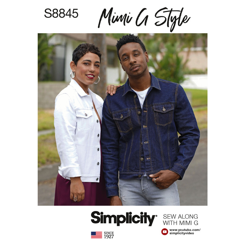 Pattern S8845 Mimi G Jean Jacket Simplicity Sewing Pattern 8845