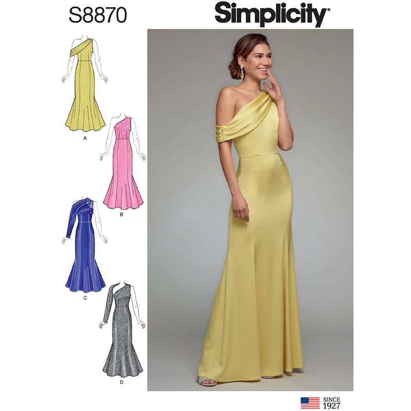 Misses'/Miss Petite Dress Sizes 4-12 Simplicity Sewing Pattern 8870