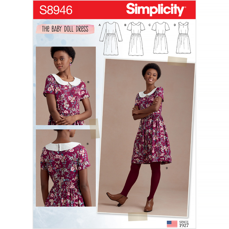 Misses' Dresses Sizes 6-14 Simplicity Sewing Pattern 8946