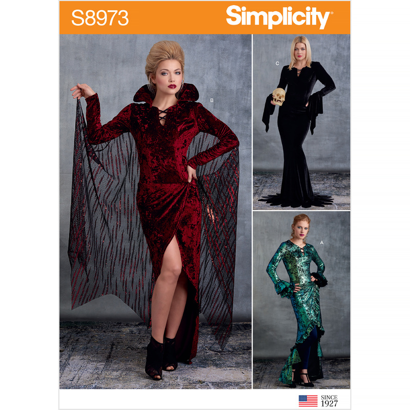 Misses' Halloween Costume Sizes 6-14, Simplicity Sewing Pattern 8973