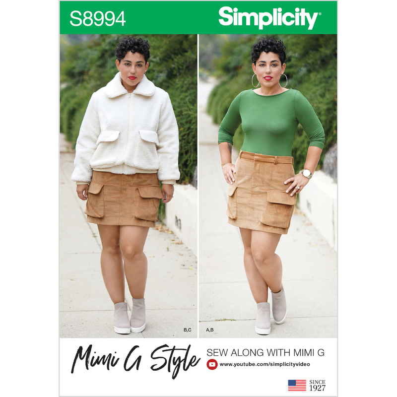 Simplicity Sewing Pattern S8994 Misses' Mimi G Style Jacket, Skirt, and Knit Top Simplicity Sewing Pattern 8994