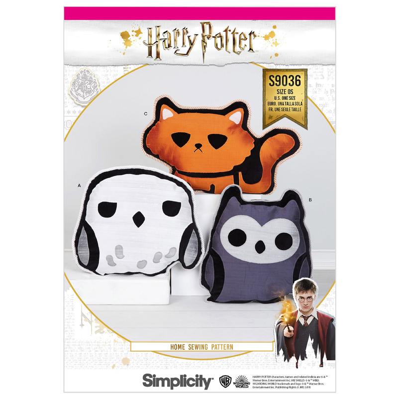 Simplicity Sewing Pattern S9036 Harry Potter Stuffed Pillows Simplicity Sewing Pattern 9036