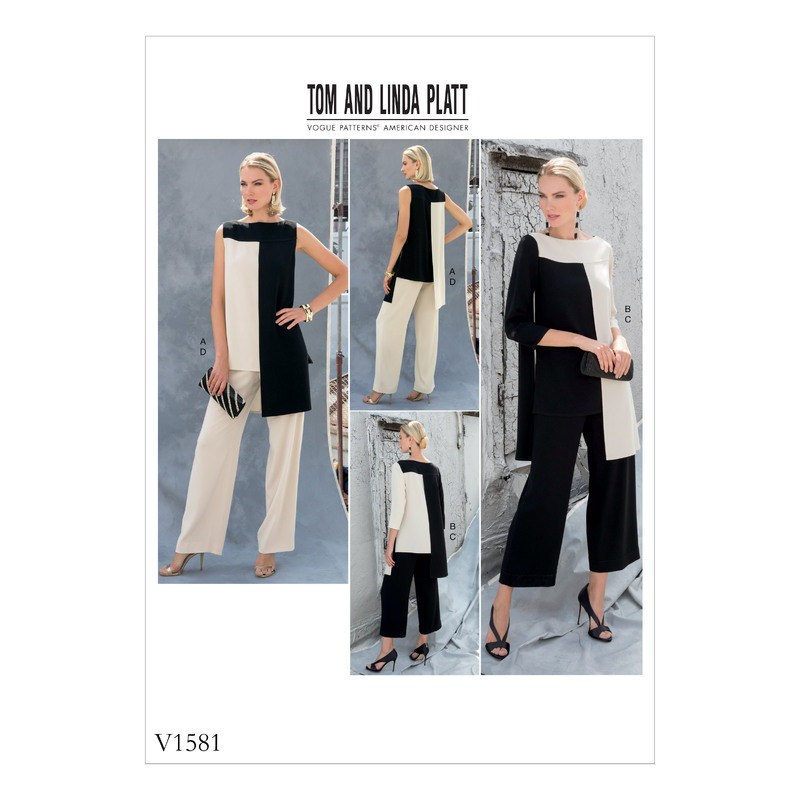 Vogue Sewing Pattern Misses' Tunic and Pants 1581E5 (Sizes 14-22)