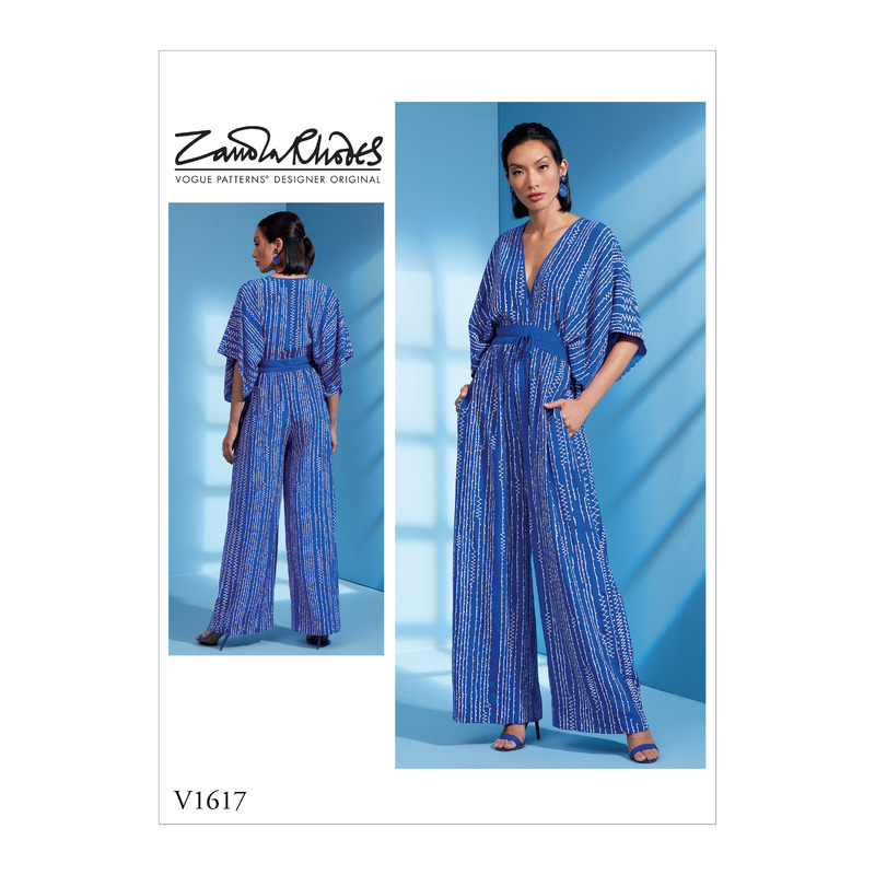 Vogue Sewing Pattern Misses' Jumpsuit 1617Z (Sizes L-XL)