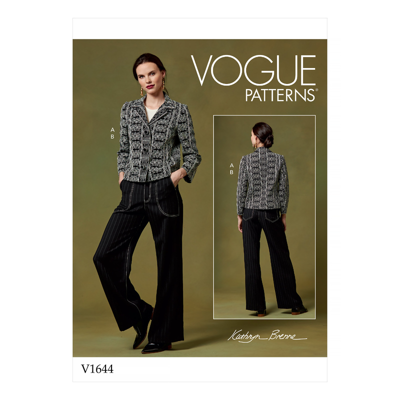 Vogue Sewing Pattern Misses' Jacket and Pants 1644 A5 (Sizes 6-14)