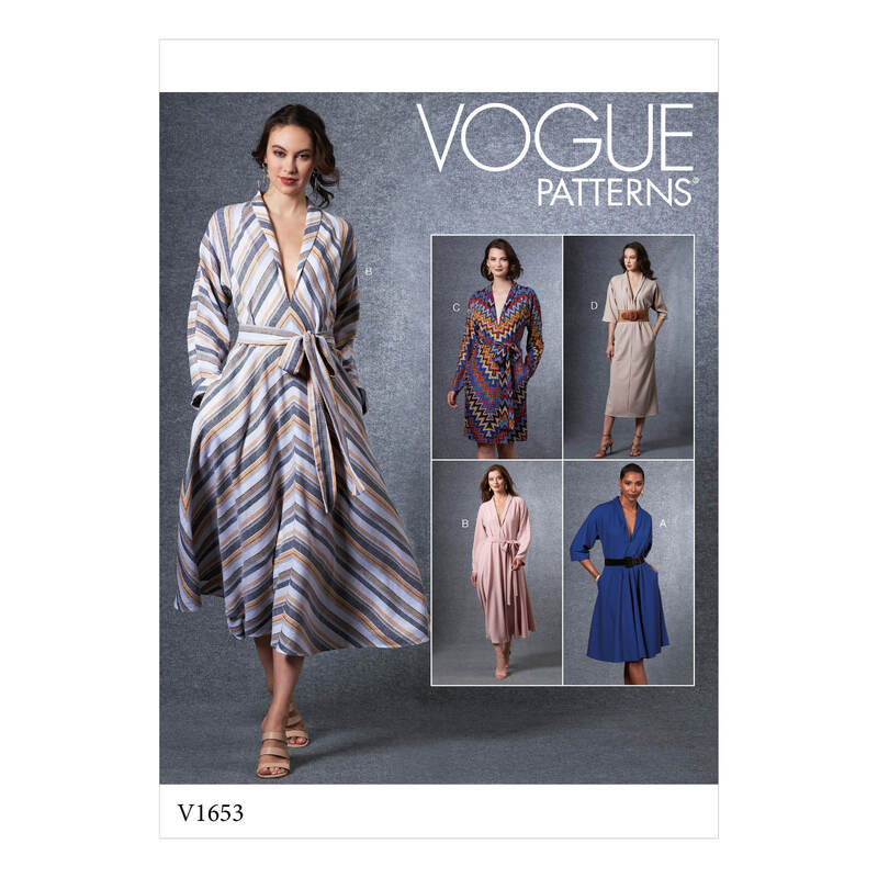 Vogue Sewing Pattern Misses' Dress 1653E5 (Sizes 14-22)