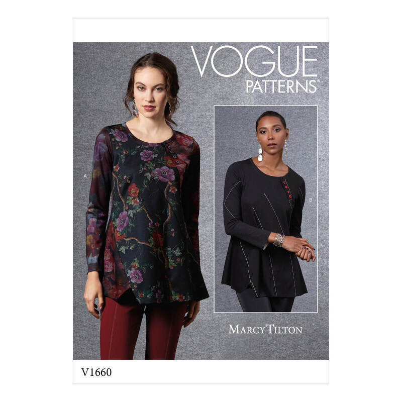 Vogue Sewing Pattern Misses' Top 1660ZZ (Sizes L-XL-XXL)