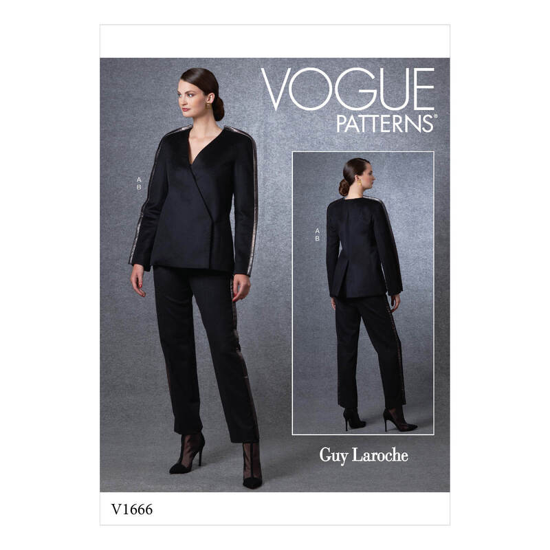 Vogue Sewing Pattern Misses' Jacket & Pants 1666 A5 (Sizes 6-14)