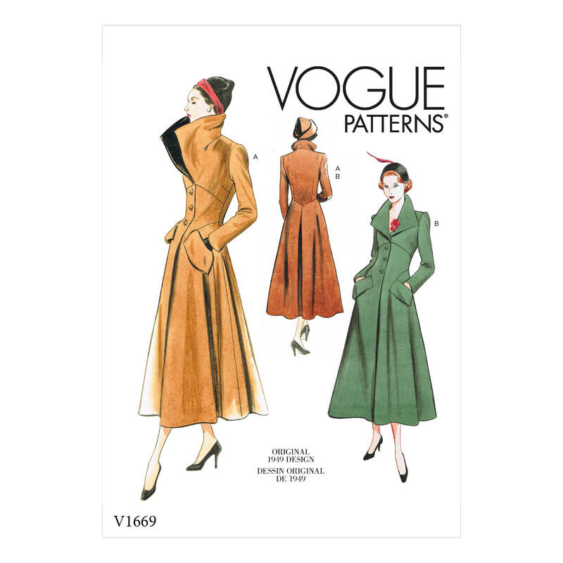 Vogue Sewing Pattern Misses' Outerwear 1669 A5 (Sizes 6-14)