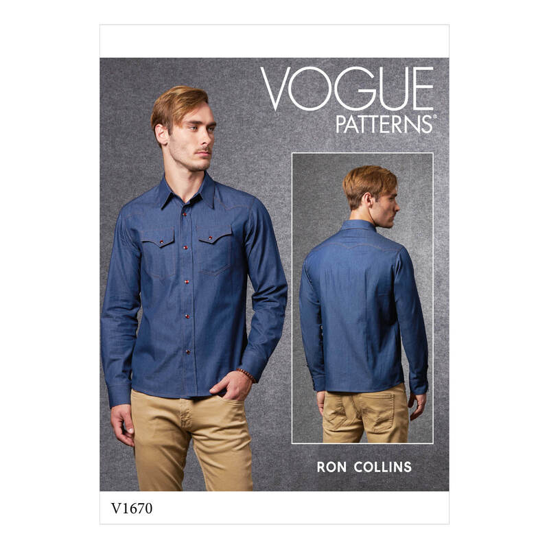 Vogue Sewing Pattern Men's Shirt 1670A