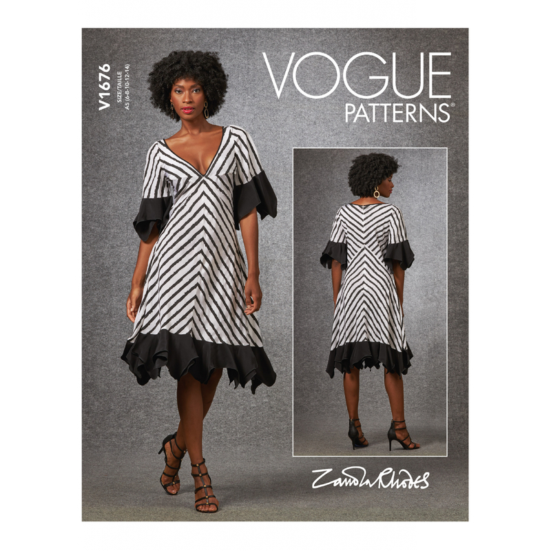 Vogue Sewing Pattern Misses' Dress 1676 A5 (Sizes 6-14)