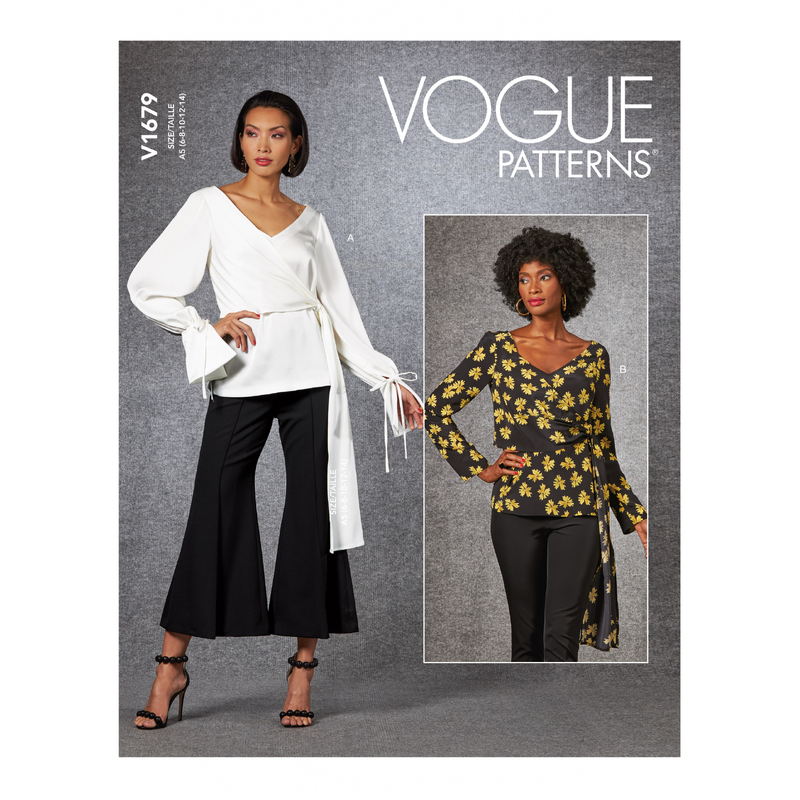 Vogue Sewing Pattern Misses' Top 1679 A5 (Sizes 6-14)